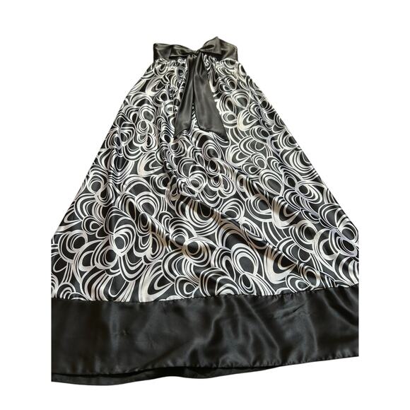 Vintage Jessica McClintock Strapless Black and White Gown - Size 8 - Picture 13 of 16